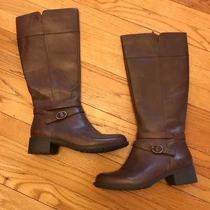 Easy Spirit leather boots NWT size 7W wide